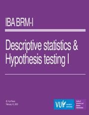 descriptive statistics|Iba pa.